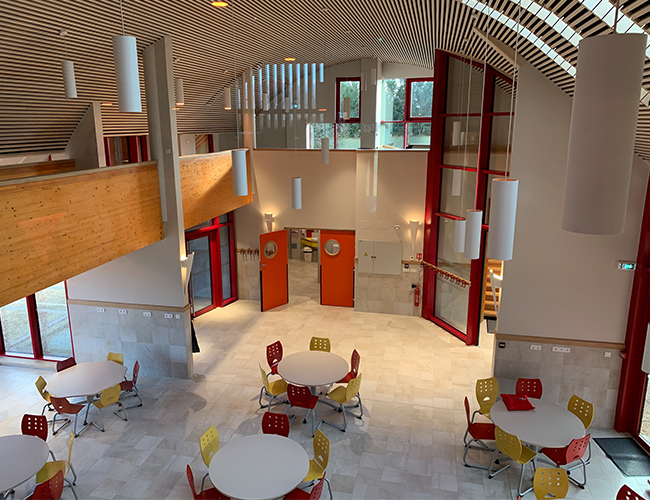 Création d'un restaurant scolaire, salle d'activitées et design intérieur, Fontaines 2020