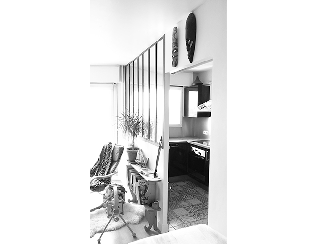 Réfection appartement et création atelier cuisine, Paris 20ème 2016